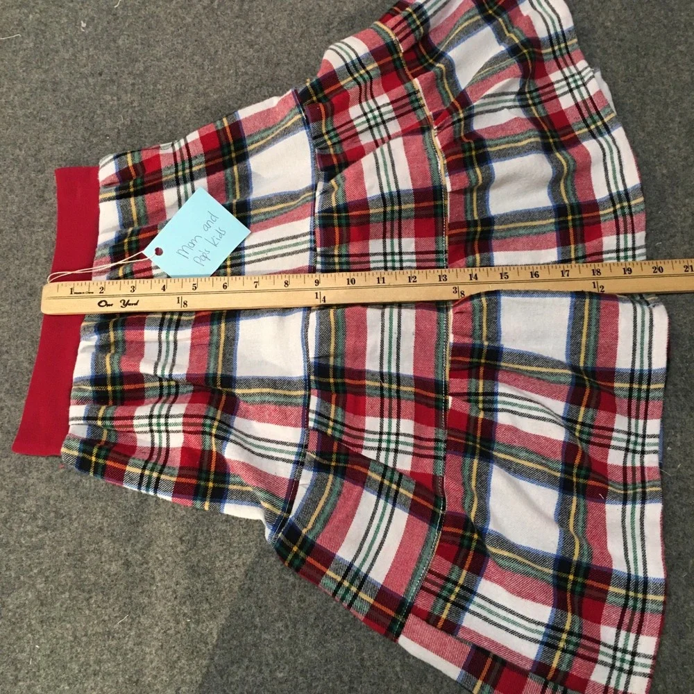 Skirt Flannel Girls 2/3‎ Maxi Red Plaid Ruffle Tier Cotton Mom and Pop's Kids